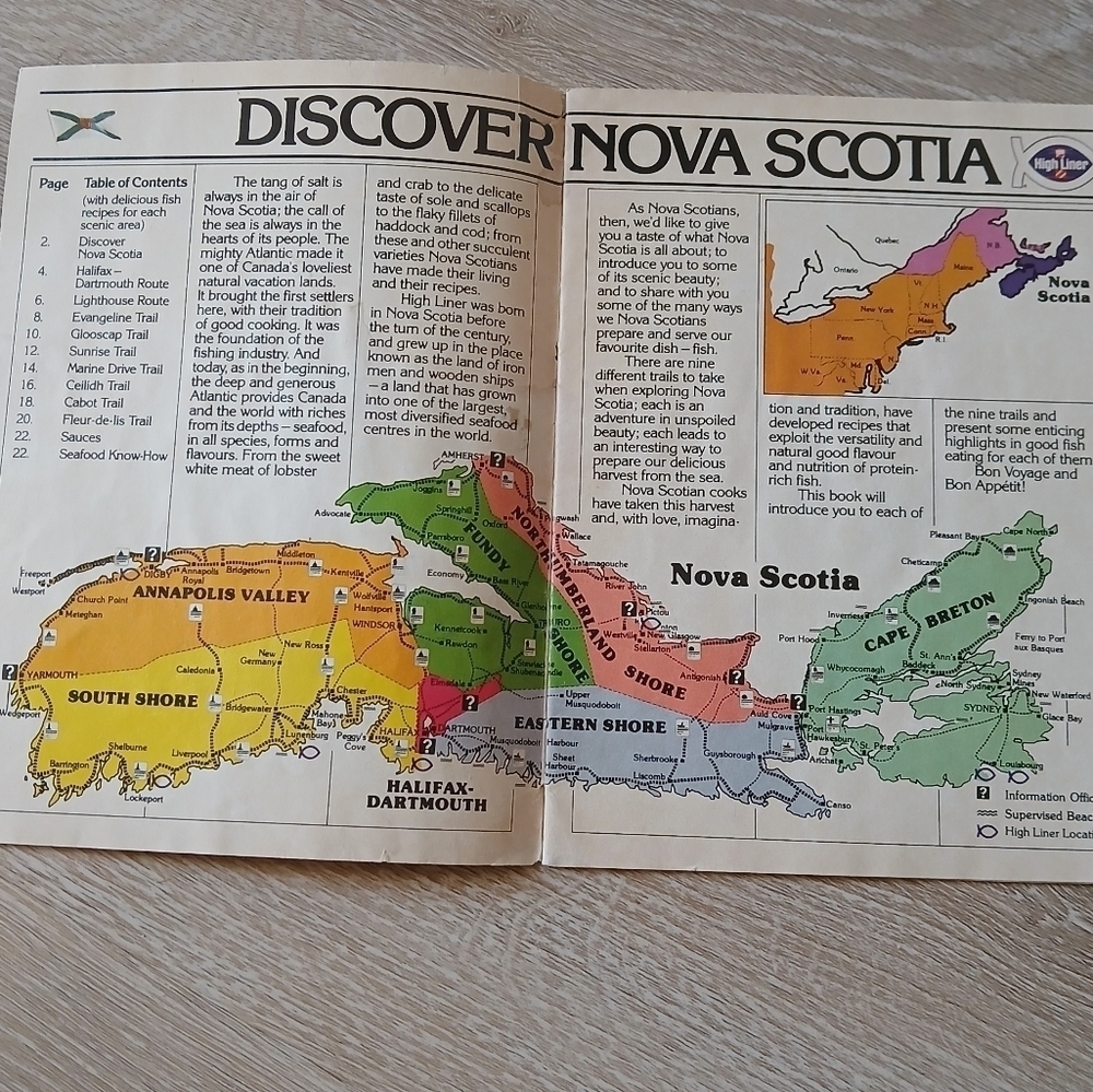 Nova Scotia High Liner Tourist Brochure on Favorite Fish Dishes Colorful 1975 - Picture 5 of 11